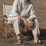 Summer Linen Loose Cropped Pants