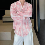 Smudge Long Sleeve Casual Shirt