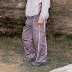 Pleated Quick-drying Reflective Strip Loose Drawstring Pants