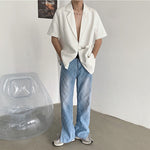 Short Sleeve Casual Blazer