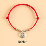 Buddha Stones Handmade 999 Sterling Silver Year of the Dragon Cute Chinese Zodiac Luck Braided Bracelet (Extra 35% Off | USE CODE: FS35)