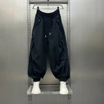 Paneled 3D Tailored Loose Harem Casual Pants