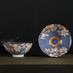 Buddha Stones Flowers Fu Character Mountains Lotus Cherry Blossoms Ceramic Teacup Kung Fu Tea Cup