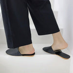 Vintage PU Leather Slippers