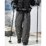 Winter White Duck Down Softshell Waterproof Warm Ski Pants