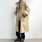 Japanese Retro Hooded Over-the-knee Coat