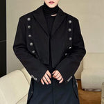 French Double-breasted Cropped Jacket