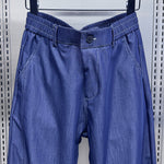 Ice Silk Drape Scimitar Loose Jeans