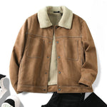 Suede Vintage Plus Velvet Warm Jacket