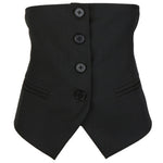 Adjustable Waist Half Suit Vest