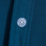 Men's solid color lapel button down casual short sleeve shirt