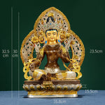 Buddha Stones Bodhisattva Green Tara Hope Copper Statue Decoration