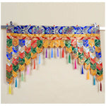 Buddha Stones Tibetan Five Colors Hanging Curtain Prayer Altar Healing Meditation Curtain