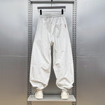 Loose-fit Quick-dry Drawstring Casual Pants with Drawstring Cuffs