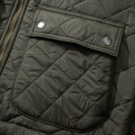 Corduroy Collar Diamond Pattern Casual Cotton Jacket
