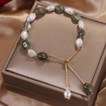 Buddha Stones Natural Blue Aventurine Crystal Pearl Bead Healing Bracelet (Extra 35% Off | USE CODE: FS35)