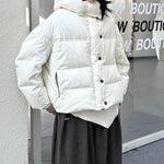 Stand Collar Hooded Loose Jacket