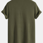 Short Sleeved Waffle Polo