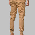 Casual Patchwork Pants with Dual Pockets