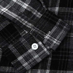 Men's Thin Plaid Casual Hooded Jacket