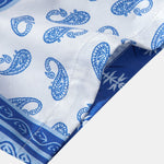 Paisley Border Button Up Shirt & Swim Shorts
