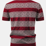 Rhombus Geometry Knitted Sweater T-Shirt