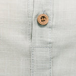 Men's Solid Color Cotton Linen Stand Collar Shirt