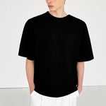 Scarf Ribbon Silhouette Short Sleeves T-shirt