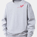 Love Print Relax Fit Sweatshirt