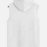 Athletic Mesh Kangaroo Pocket Hooded Tank