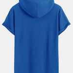 Athletic Mesh Kangaroo Pocket Hooded T-Shirt