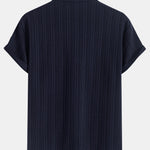 Textured Zipper Polo