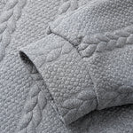 Relax Fit 2-in-1 Twist Jacquard Sweatshirt