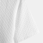 Jacquard Textured Arc Hem T-Shirt
