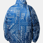Reversible Paisley Puffer Coat