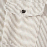 Men's Corduroy Solid Pocket Long Sleeve Shirt