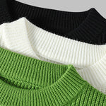Men's Color-Block Trendy Loose Basic Sweater