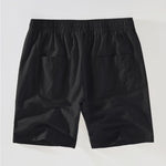 Cotton Blend Striped Button Up Shirt & Linen Drawstring Shorts