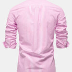 Cowboy Embroidery Cotton Oxford Stripe Shirt