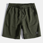 Kangaroo Pocket Waffle Hooded T-Shirt & Shorts