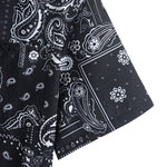 Paisley Print Button Up Shirt & Drawstring Swim Shorts