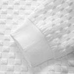 Checkerboard Jacquard Quarter Zip Sweatshirt