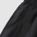 Men's satin striped business short-sleeved shirt casual shorts set