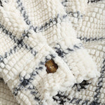 Men's Vintage Plaid Fleece Lapel Jacket