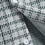 Men's Houndstooth Texture Plaid Casual Long Sleeve Shirt