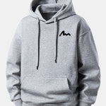 Letter Print Relax Fit Hoodie
