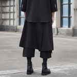 Loose Wide-leg Cropped Culottes