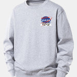 Christmas Santa Claus Print Relax Fit Sweatshirt