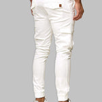 Casual Patchwork Pants with Dual Pockets
