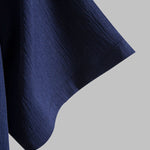 Men's Cotton Linen Lapel Short Sleeve Shirt
